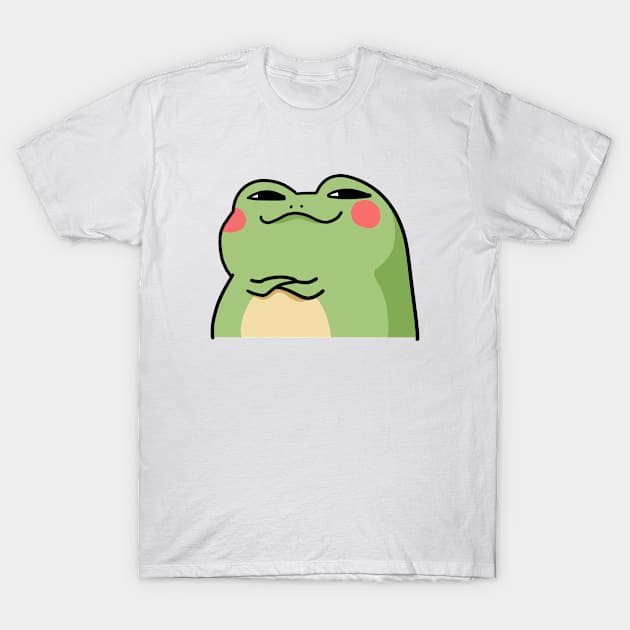 Smirking frog T-Shirt by Nikamii